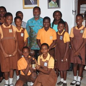 ADENTA COMMUNITY SCHOOL WINS A TROPHY.