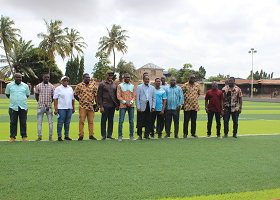 AdMA RECEIVES ASTROTURF FOOTBALL PITCH FROM GNPC