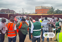 Monitoring Progress, Delivering Development: Adentan MCE Leads Inspection of Key Municipal Projects.
