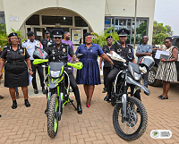 The Adentan Municipal Assembly Donates Motorbikes to the Ghana Police Service, Adenta Divisional Command Municipality.